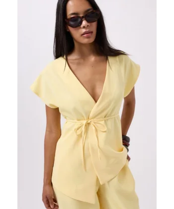 Bağcık Detay Yelek