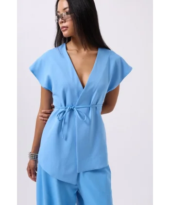 Bağcık Detay Yelek