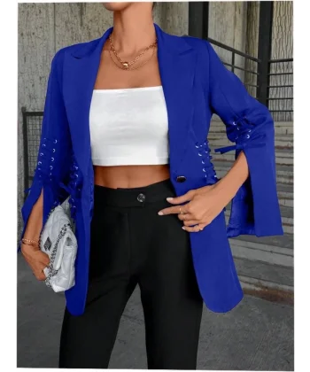 Bağcık Detaylı Tasarım Ceket