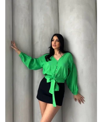 Bağlama Detaylı Gömlek