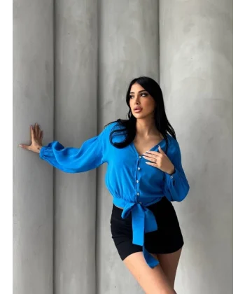 Bağlama Detaylı Gömlek