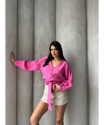 Bağlama Detaylı Gömlek