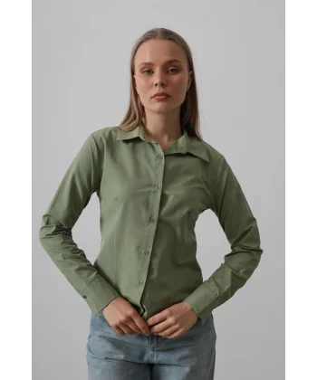 Basic Gömlek - Haki