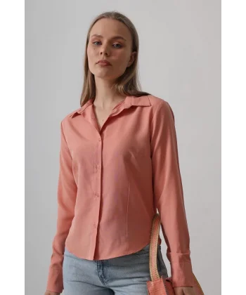 Basic Gömlek - Somon