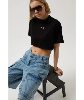 Baskılı Crop Thirt