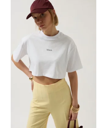 Baskılı Crop Thirt