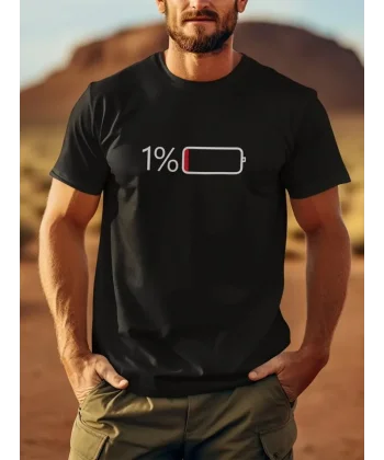 Baskılı Oversize Bisiklet Yaka T-shirt - Siyah