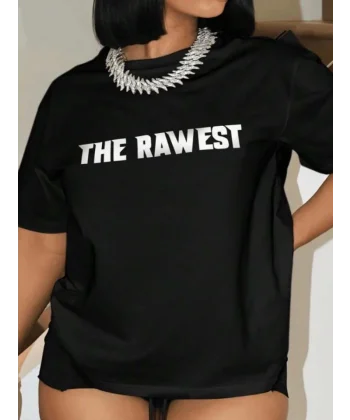 Baskılı Oversize Tshirt  iyah