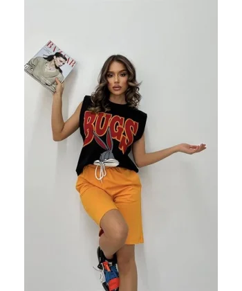 Beata Baskılı Şort Takım 9309-10