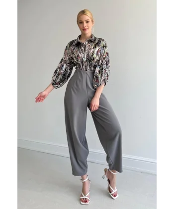 Beli astikli aten Gömlek  Yeşil