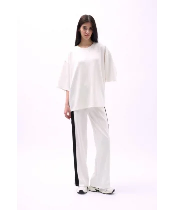 Bisiklet Yaka Oversize Thirt