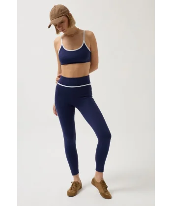 Biye Detaylı Yüksek Bel Tayt