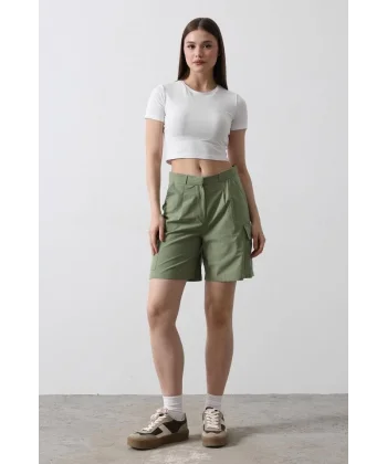 Cargo Cepli Şort  Haki