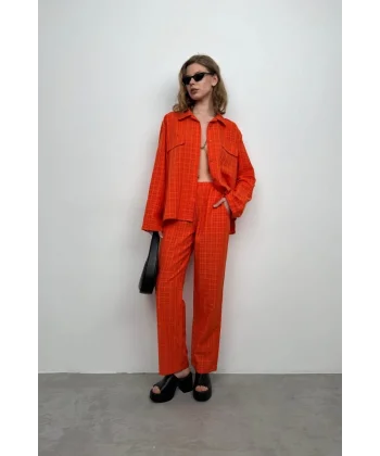 Cepli Gömlek Pantolon İkili Takım