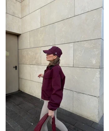 Çift Yakalı Ceket ont  Bordo