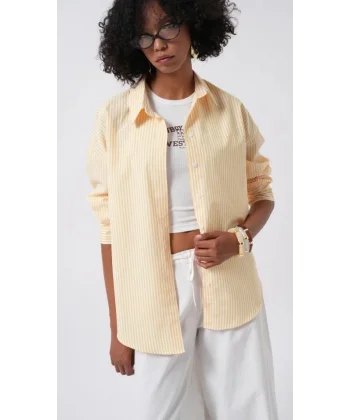 Çizgili Basic Gömlek