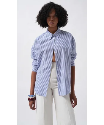 Çizgili Basic Gömlek