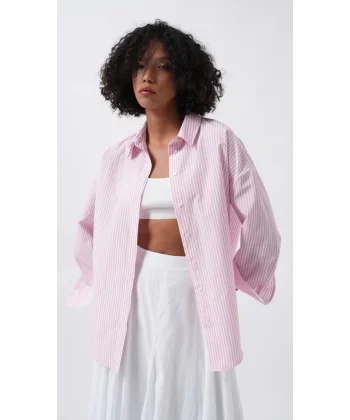Çizgili Basic Gömlek
