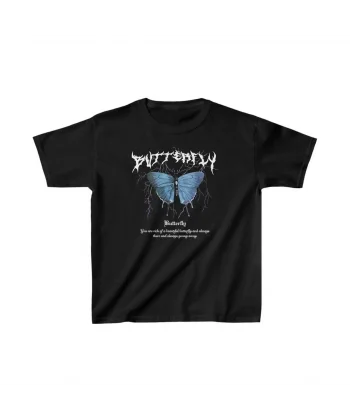 Çocuk Kız Baskılı T-Shirt - Siyah