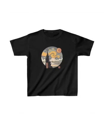 Çocuk Unisex Baskılı T-Shirt - Siyah