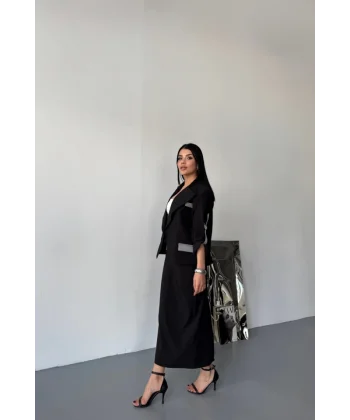 CROP CEKET - ETEK TAKIM - Siyah