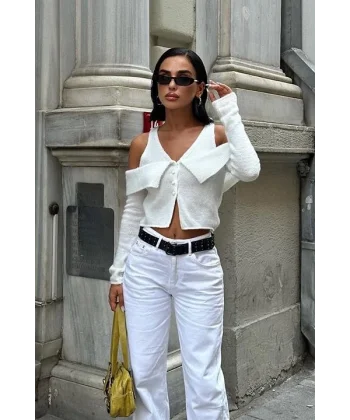 Cynthia Cut Out Triko Hırka 5116-23