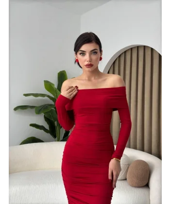 Dakota Drapeli Elbise