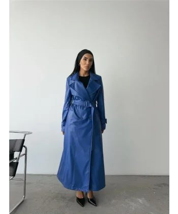 DERİ TRENÇKOT - Saks