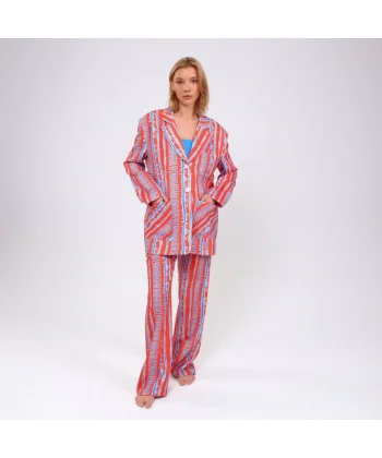 Di̇ji̇tal Baski Çi̇zgi̇li̇ Ceket