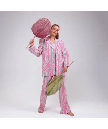 Di̇ji̇tal Baski Çi̇zgi̇li̇ Ceket