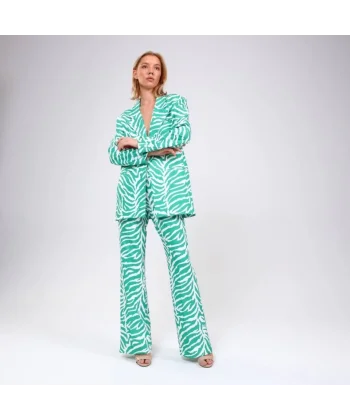 Di̇ji̇tal Baski Zebra Desenli̇ Ceket