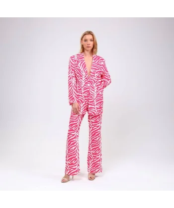 Di̇ji̇tal Baski Zebra Desenli̇ Ceket