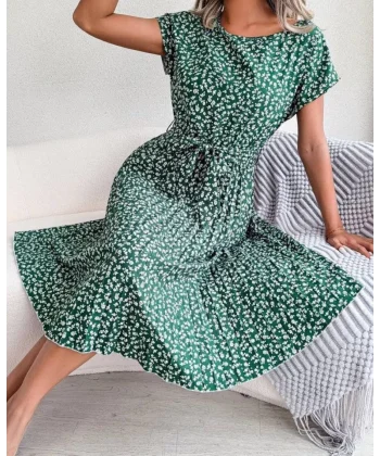 DİJİTAL BASKILI ELBİSE