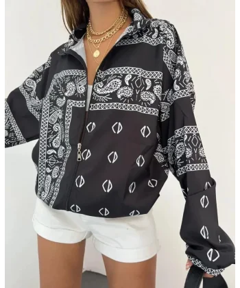 Dijital Baskılı Paraşüt Kumaş Rüzgarlık iyah