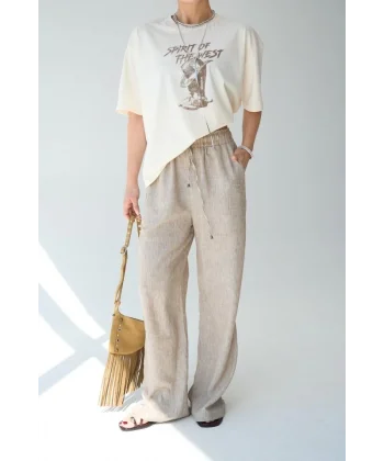 Dokuma Pantolon - Camel