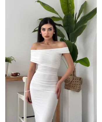 Dron Straplez Elbise