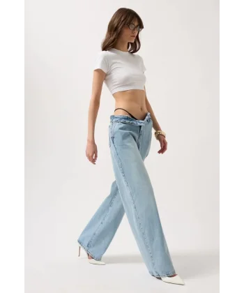 Düşük Bel Straight Jean