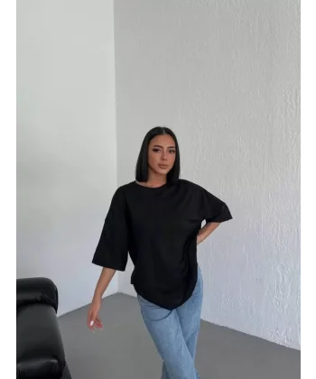 Düz Biskilet Yaka  Tshirt  iyah