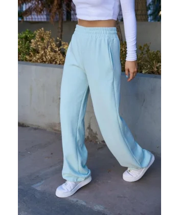 Düz Lastikli Eşofman - Mint Yeşili