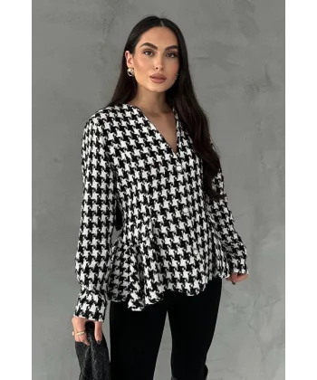 Ekru Arka Fiyonk Detaylı Ceket