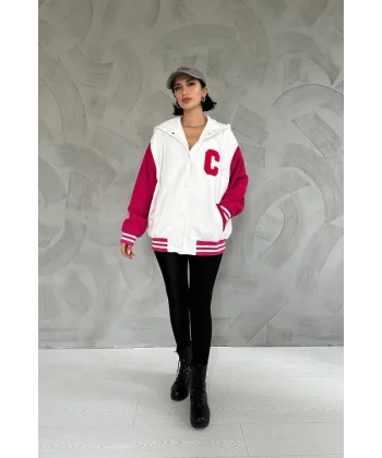 Ekru Kapüşonlu Kolej ont