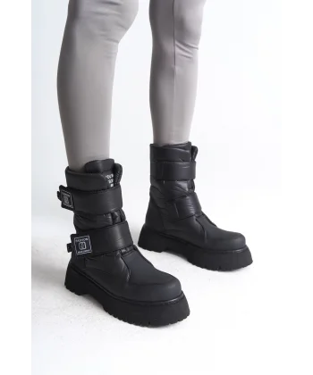 ELISA Cırt Cırtlı  Paraşüt KumaşKadın Bot CST - Siyah