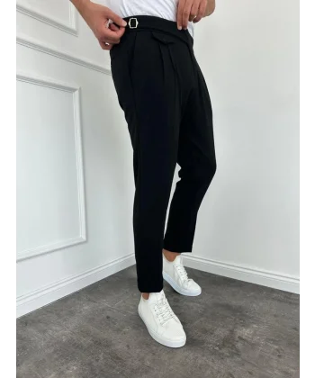 Erkek Bel Toka Detaylı Pileli Pantolon