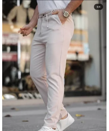 Erkek Beli Bağcıklı Jogger Pantolon