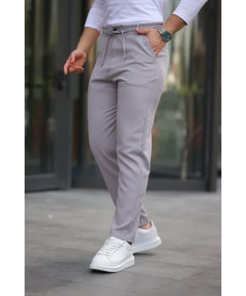 Erkek Beli Bağcıklı Jogger Pantolon