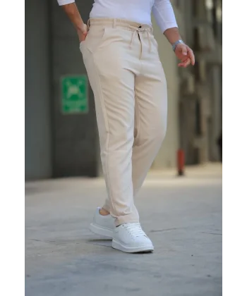 Erkek Beli Bağcıklı Jogger Pantolon