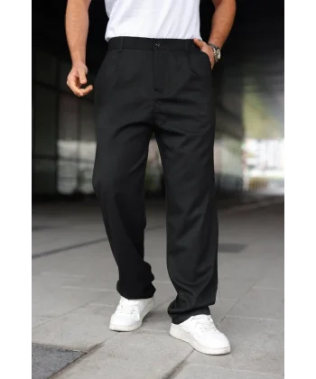 Erkek Beli Lastikli Baggy Pantolon