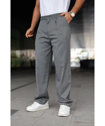 Erkek Beli Lastikli Baggy Pantolon