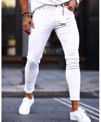 Erkek Beyaz Skinny Jean