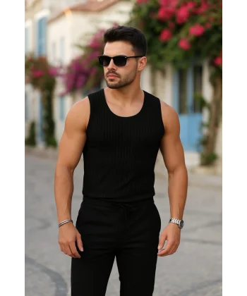 Erkek Bisiklet Yaka Kalın Fitilli Kaşkorse Bluz